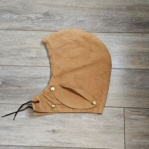Tan Hood with Button Details